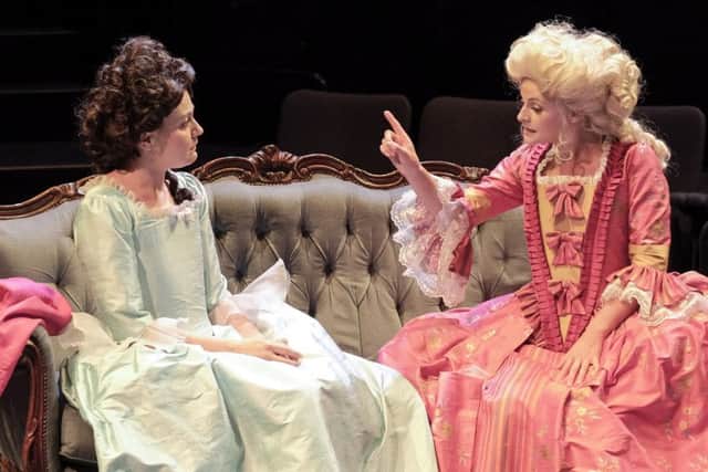 From left: Louise Shuttleworth, Rachel Caffrey in The Karaoke Theatre Company
