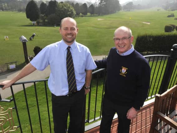 South Cliffs club secretary Shaun Smith, left, and chairman of golf Neil Bruce are pictured at the clubhouse