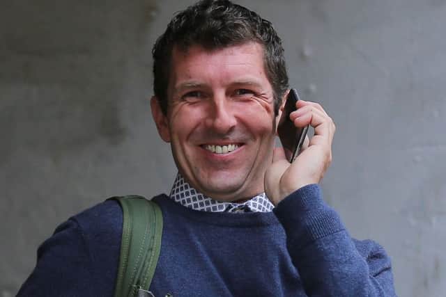 Steven Burke smiles as he leaves York Crown Court. Picture: Ross Parry Agency