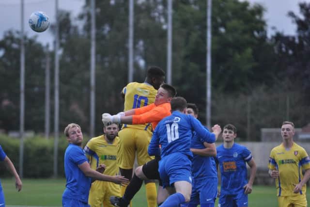 Action in the Pickering penalty area
