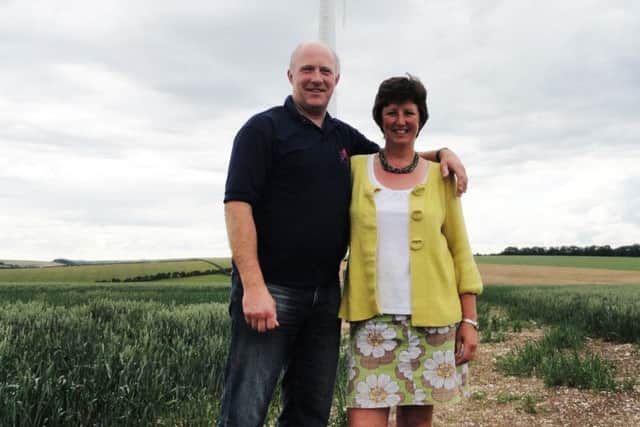Wold Top Brewery owners Tom and Gill Mellor.
