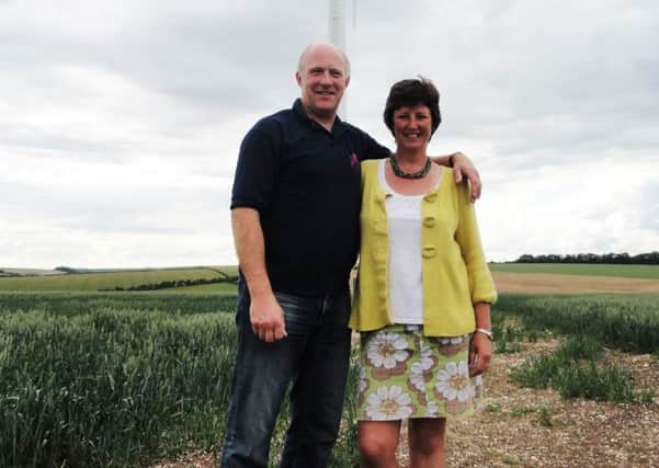 Wold Top Brewery owners Tom and Gill Mellor.