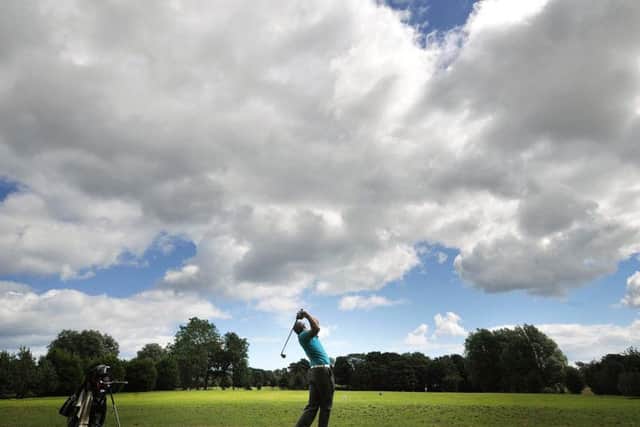 Action from the English Amateur Golf Championships at South Cliff