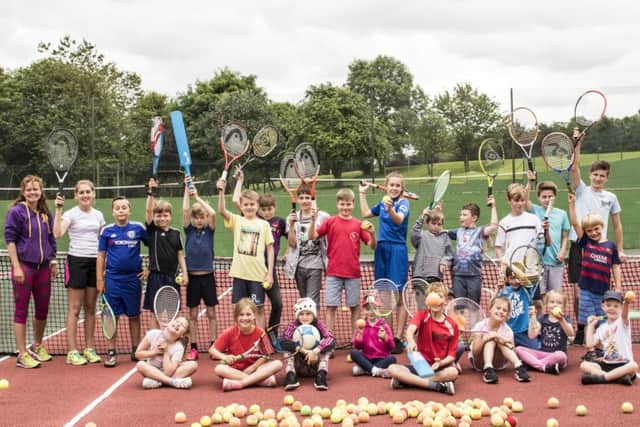 More than 30 youngsters took part in the tennis coaching sessions at Hunmanby Hall