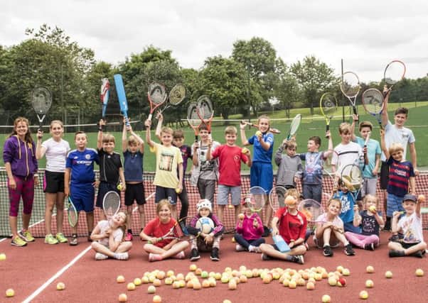 More than 30 youngsters took part in the tennis coaching sessions at Hunmanby Hall