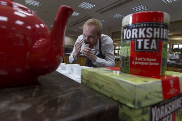 Tea Buyer Henry Boocock, sampling some of the teas.
Picture: James Hardisty.