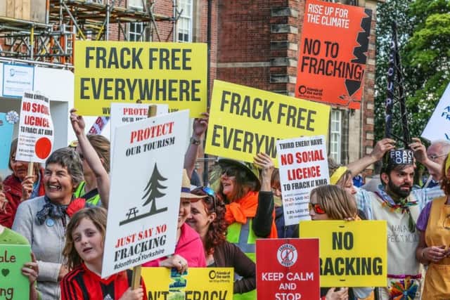Fracking protest