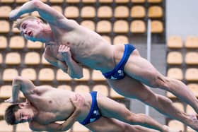 Olympic diving champions Jack Laugher and Chris Mears