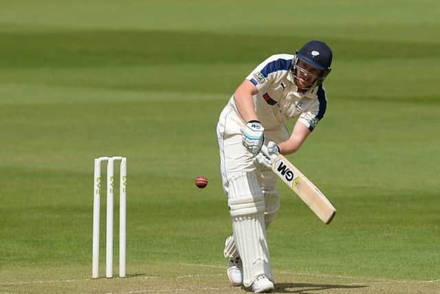 Yorkshire captain Andrew Gale scored a season-best 83 against Lancashire on day three at Old Trafford. Picture: Anna Gowthorpe