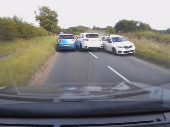 A still from the dashcam video