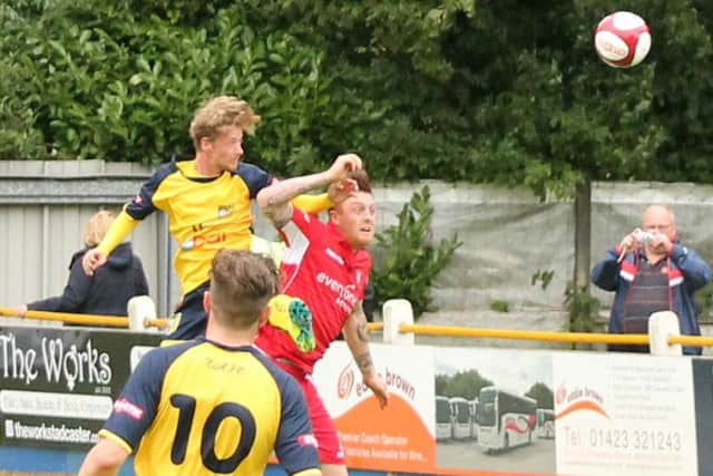 Liam Ormsby in action against Tadcaster