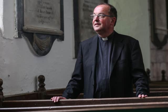 Reverend Michael George Timothy Gobbett at St Mary's Church in Whitby. w163503a Picture: Ceri Oakes