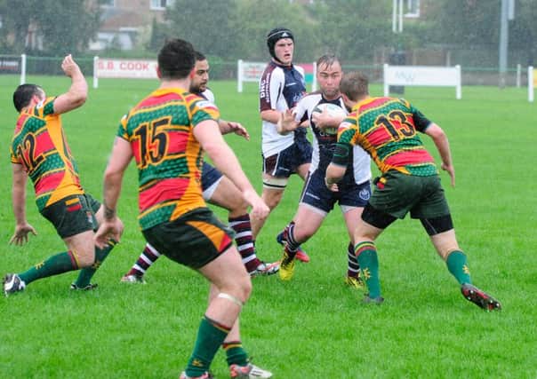 Graham Hogg made his debut for Scarborough in last week's defeat at Selby. Picture: Andy Standing