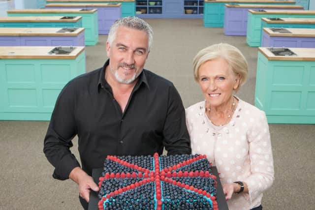 Paul Hollywood and Mary Berry from The Great British Bake Off.
