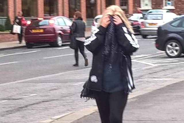 Sally Brown outside court