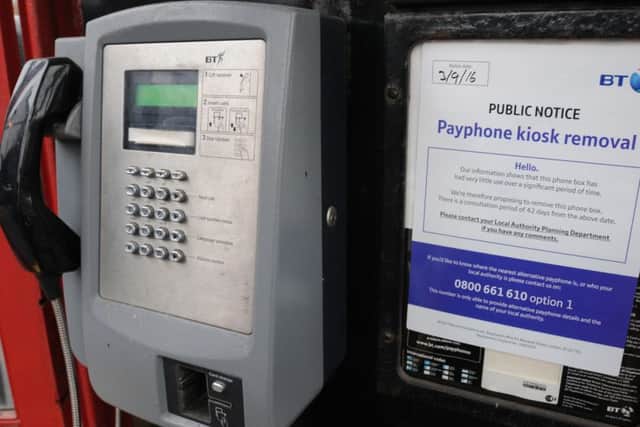 BT is looking to remove four under-used phone boxes in Bridlington