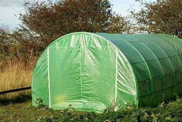 A member of the public contacted police about the polytunnel when they became suspicious.