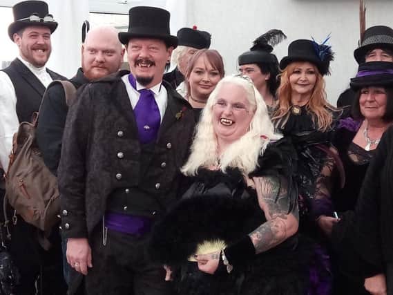 David and Jools Winter get married at Whitby Goth Weekend