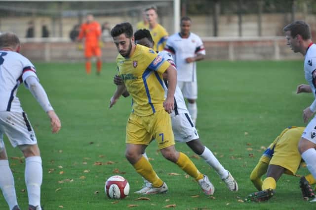 Callum Robinson on the ball at Trafford