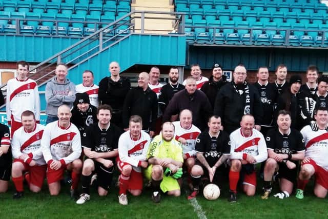 The two teams: Stokoemotiv Whitby and Real Gothic.