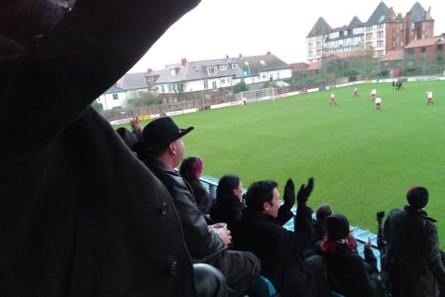 Pandemonium in the stands as Real Gothic FC score.
