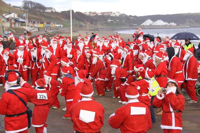 The annual Santa Dash in Scarborough.