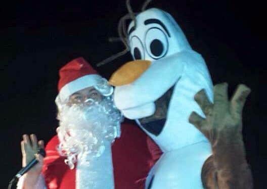 Santa on his sleigh around Bridlington last year
