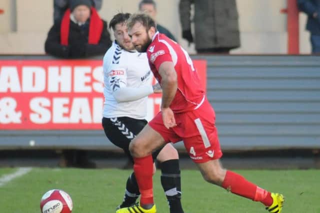 Matty Bloor played his part in Boro's 8-0 win against Mossley