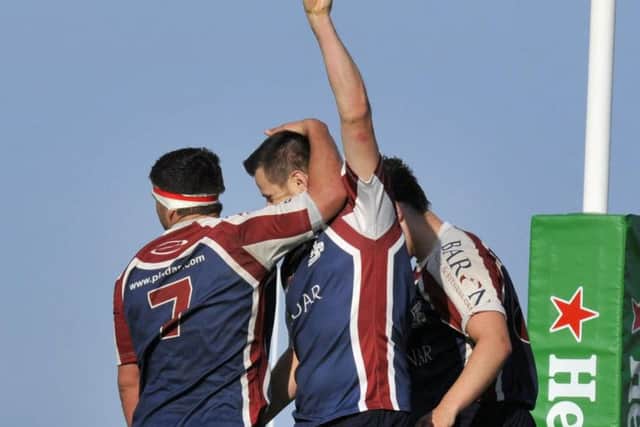 Graeme Jeffrey, centre, returns for Scarborough RUFC this weekend
