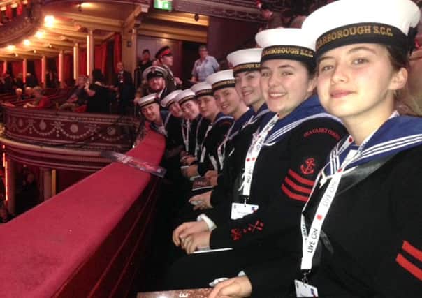 Scarborough Sea Cadets at the Royal British Legions Festival of Remembrance in the Royal Albert Hall.