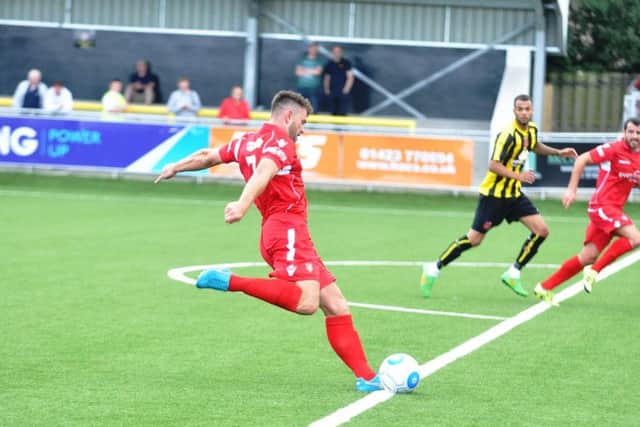Carl Stewart in action for Boro in pre-season