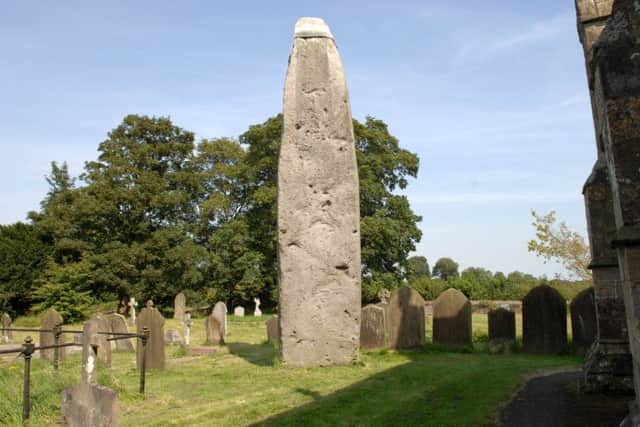 Rudston Monolith  said to be the tallest standing stone in Britain.