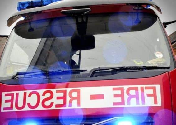 Firefighters dealt with a suspected arson last night.