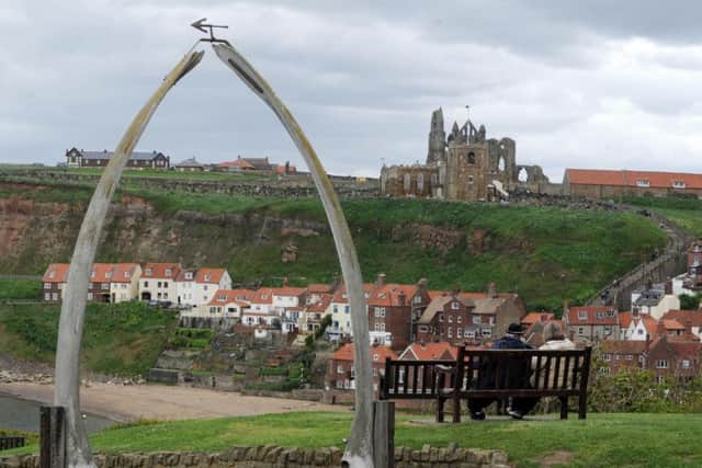 The whalebone arch in Whitby
