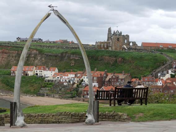 The whalebone arch in Whitby