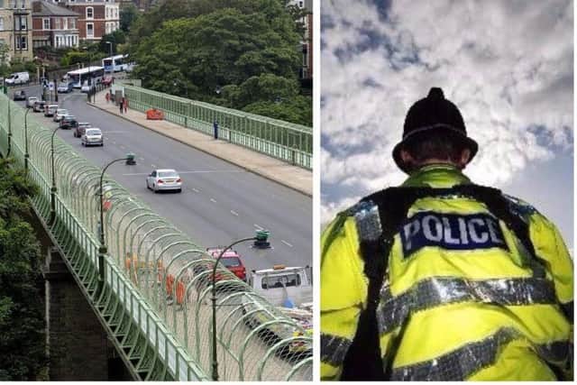 Police were called to the incident at Valley Bridge last night.