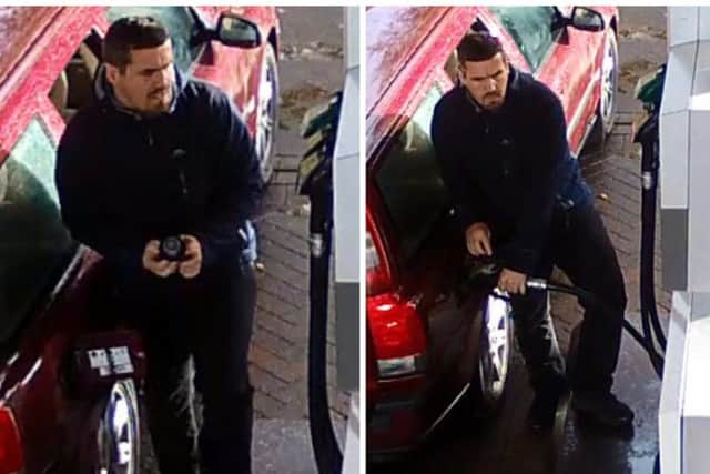 The man police want to speak to in connection with the incident.