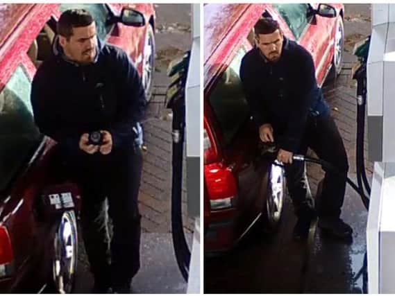 The man police want to speak to in connection with the incident.