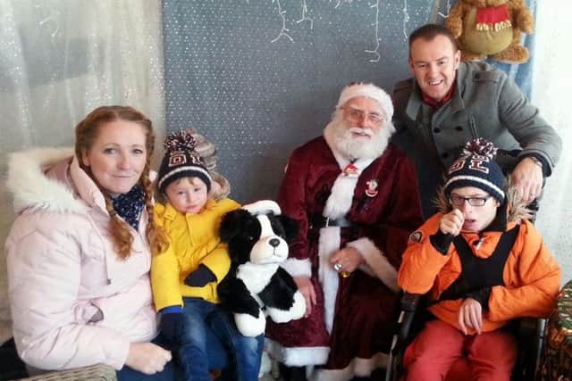 Declan and his family meet Santa