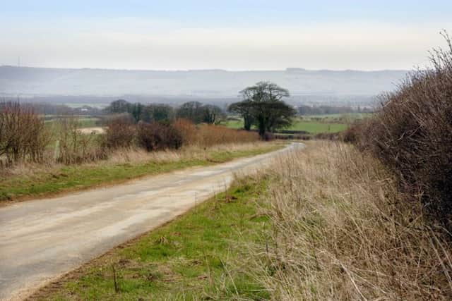 A view back along Wykeham Lane.