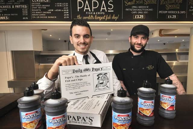 Dino Papas and Chef Mike Astill ready to serve