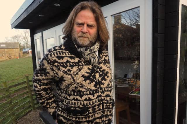 Nick Dudding at his man shed