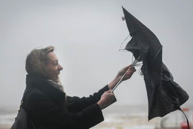 Gale force winds caused disruption to the power network.