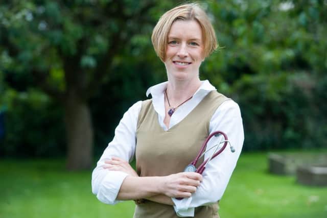 Family doctor and healthy living author Dr Julie Coffey at home in Sheffield