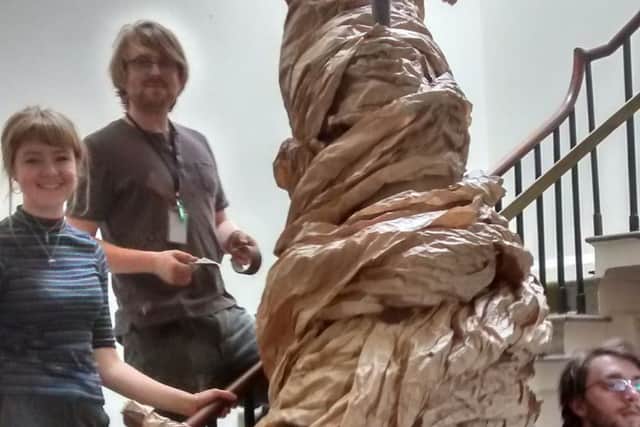 One of the students' installations.