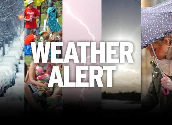 The Met Office has issued an amber warning for cold weather in the region.