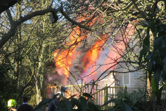 Crews were called at 12.37pm.