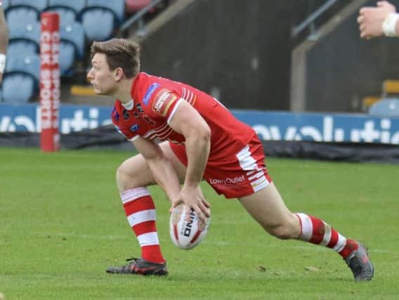 Kriss Brining in action for Salford