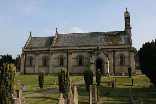 St Michael and All Angels Church, Barton-le-Street. The church you see today was built in 1870-71, but is probably at least the third church on this ancient site.