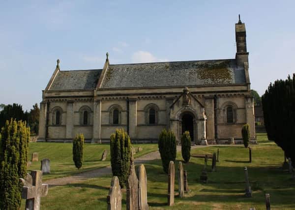 St Michael and All Angels Church, Barton-le-Street. The church you see today was built in 1870-71, but is probably at least the third church on this ancient site.